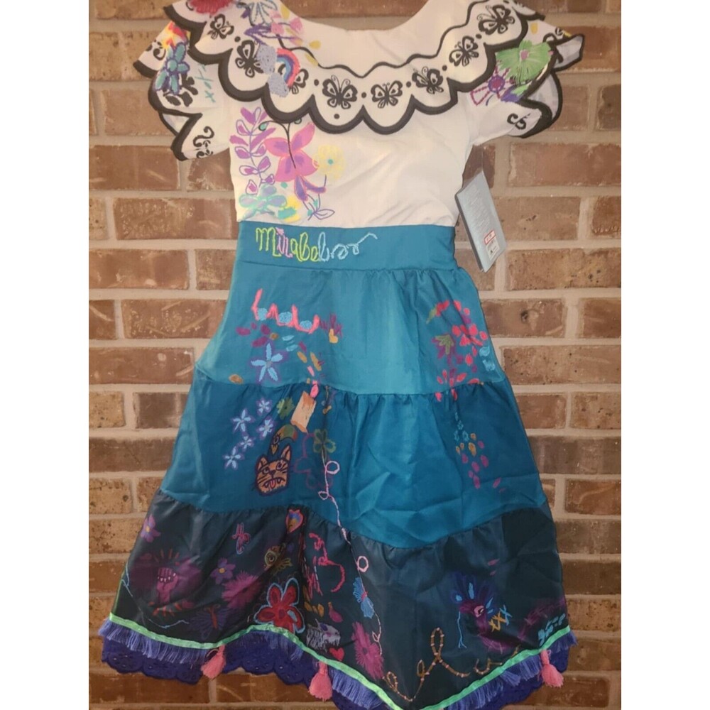 Last Minute Halloween Disney Mirabel Encanto Costume Dress Up Dress Children's S - Picture 2 of 3